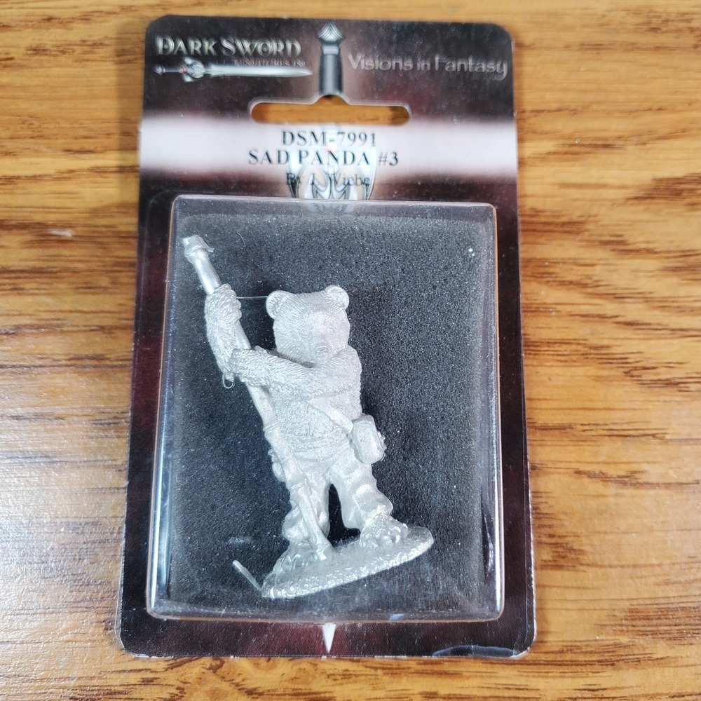 Dark Sword Miniatures Sad Panda #3 Metal Mini Vision in Fantasy 28mm Jason Wiebe